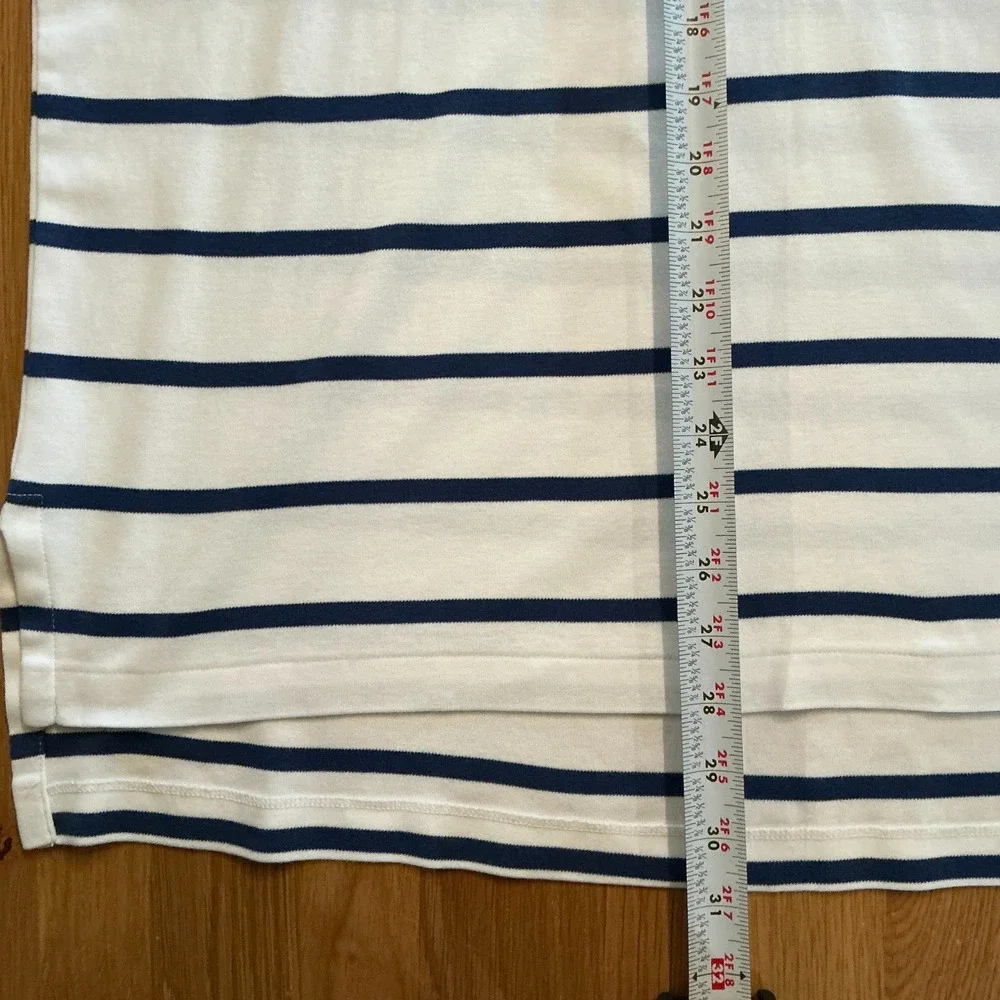 Polo Ralph Lauren Striped Polo Shirt Men's XXL Blue White Cotton Short‎ Sleeve